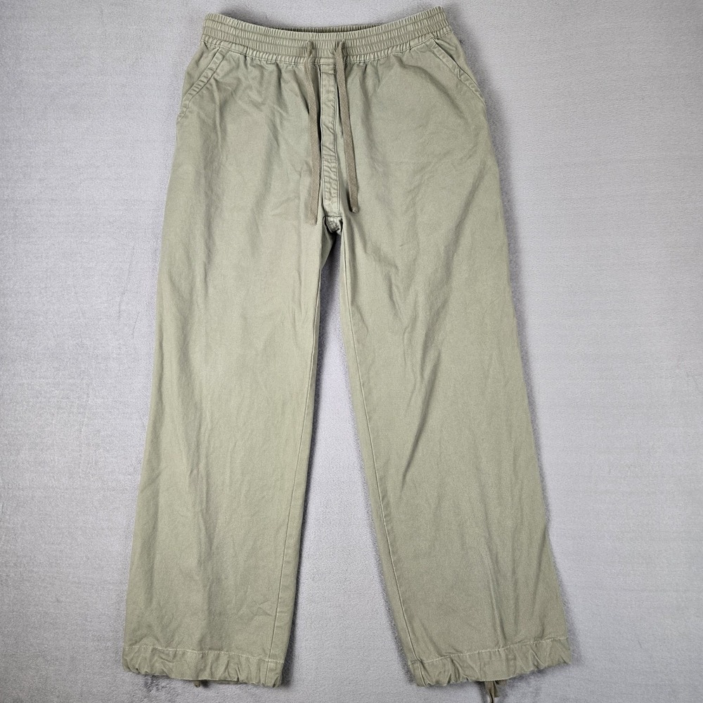 Cole Henry Blanks Pants Mens Medium Olive Green Cotton‎ Canvas Drawstring Army